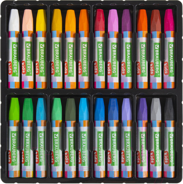 Изображение товара Восковые мелки Brauberg Kids / 271694 (24цв)