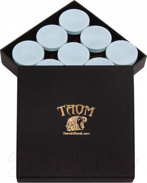 Изображение товара Мел для бильярда Taom Chalk 2.0 (9шт, синий)