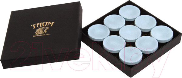 Изображение товара Мел для бильярда Taom Chalk 2.0 (9шт, синий)