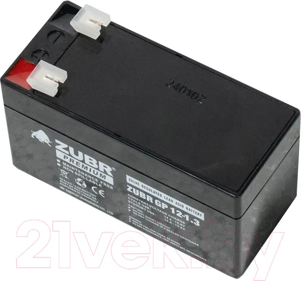 Изображение товара Аккумуляторная батарея Zubr GP 12V (1.3 А/ч)