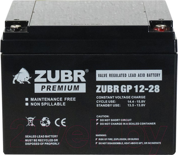 Изображение товара Аккумуляторная батарея Zubr GP 12V (28 А/ч)