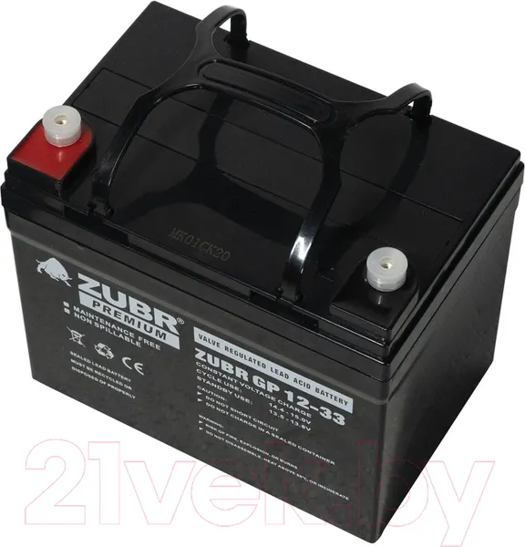 Изображение товара Аккумуляторная батарея Zubr GP 12V (33 А/ч)