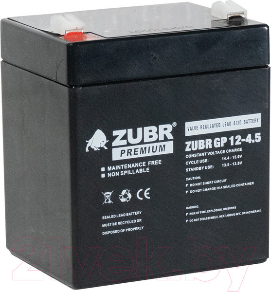 Изображение товара Аккумуляторная батарея Zubr GP 12V (4.5 А/ч)