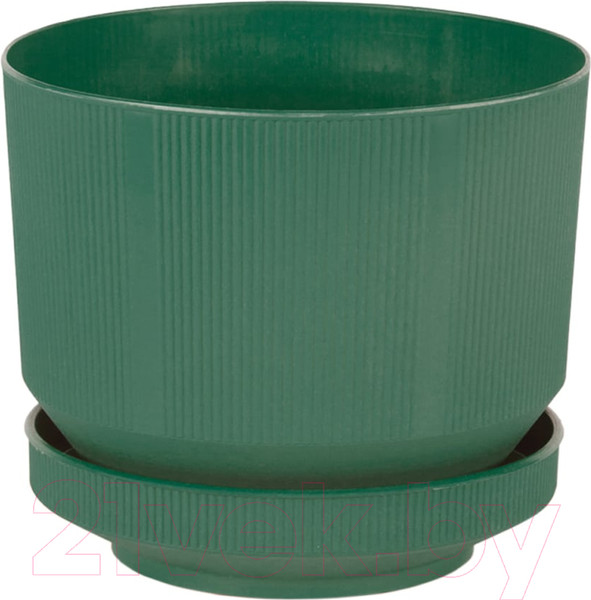 Изображение товара Вазон Serinova Lux №3 / 20-S28310103-200100 (темно-зеленый)