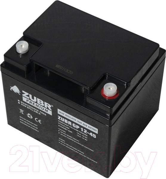 Изображение товара Аккумуляторная батарея Zubr GP 12V (45 А/ч)