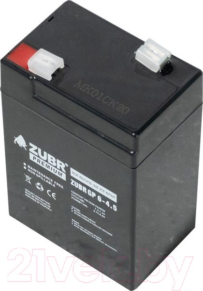 Изображение товара Аккумуляторная батарея Zubr GP 6V (4.5 А/ч)