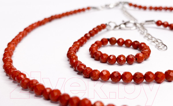 Изображение товара Кольцо Wolves Яшма 5788 (р.21-22, красный)