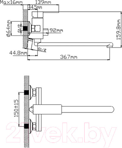 Изображение товара Смеситель Wisent WP22006