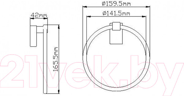 Изображение товара Держатель для полотенца Wisent WP2704