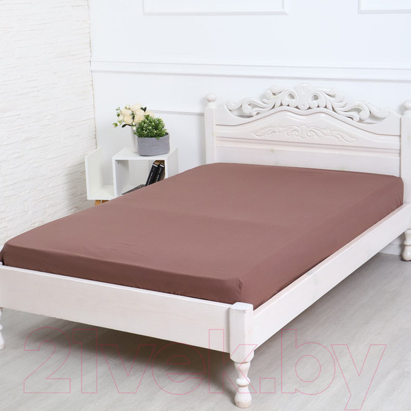 Изображение товара Простыня Атра 140x200x20 / 10416915 (мокко)