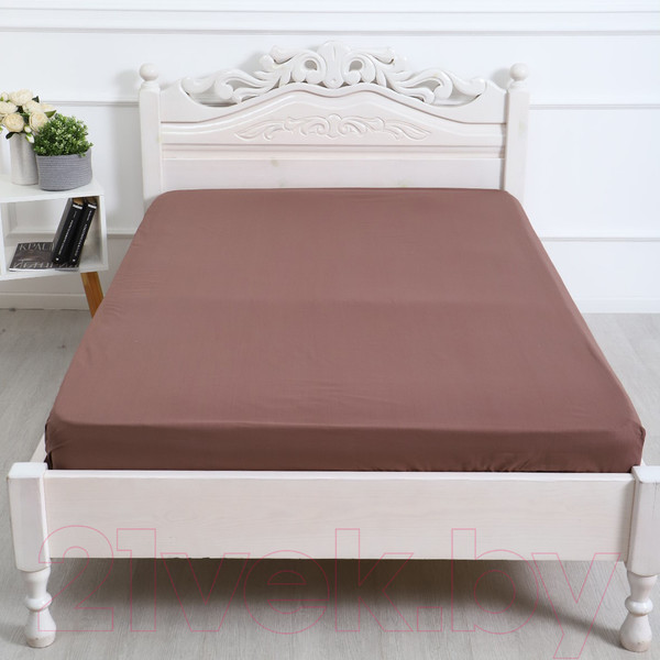 Изображение товара Простыня Атра 140x200x20 / 10416915 (мокко)