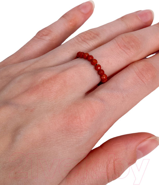 Изображение товара Кольцо Wolves Коралл 5927 (р.24-25, красный)