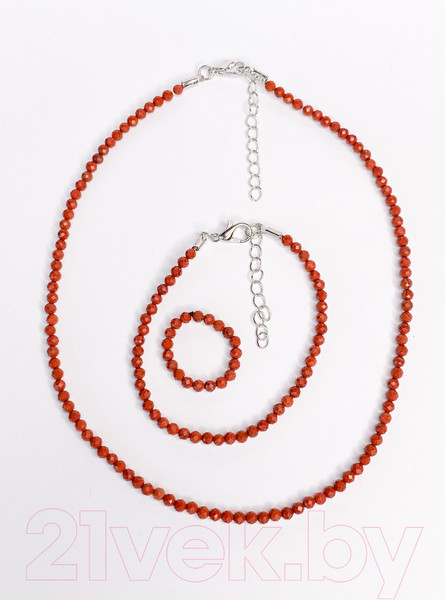 Изображение товара Кольцо Wolves Коралл 5927 (р.24-25, красный)