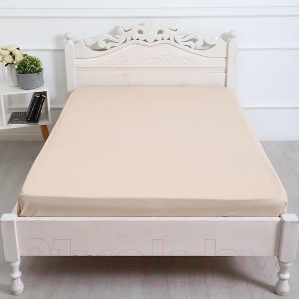 Изображение товара Простыня Атра 140x200x20 / 10416917 (бежевый)