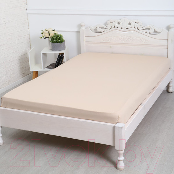 Изображение товара Простыня Атра 140x200x20 / 10416917 (бежевый)