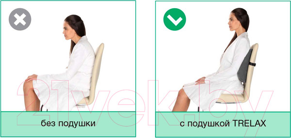 Изображение товара Подушка для спины Trelax Spectra / П04 (серый)