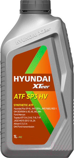 Изображение товара Трансмиссионное масло Hyundai XTeer ATF SP3 HV / 1011415 (1л)