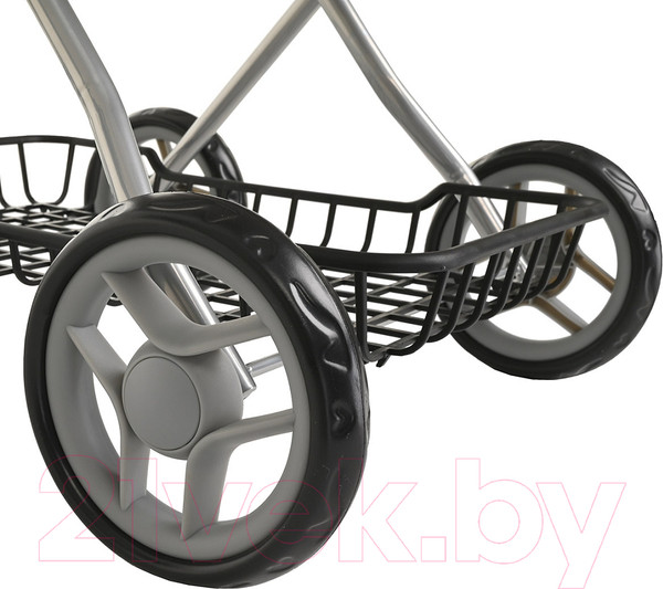 Изображение товара Коляска для куклы Pituso 9325B (серый/горошек)