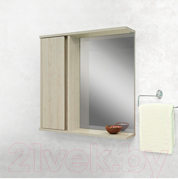 Изображение товара Шкаф с зеркалом для ванной Doratiz Мальта 70 L / 2711.154 (пикар)