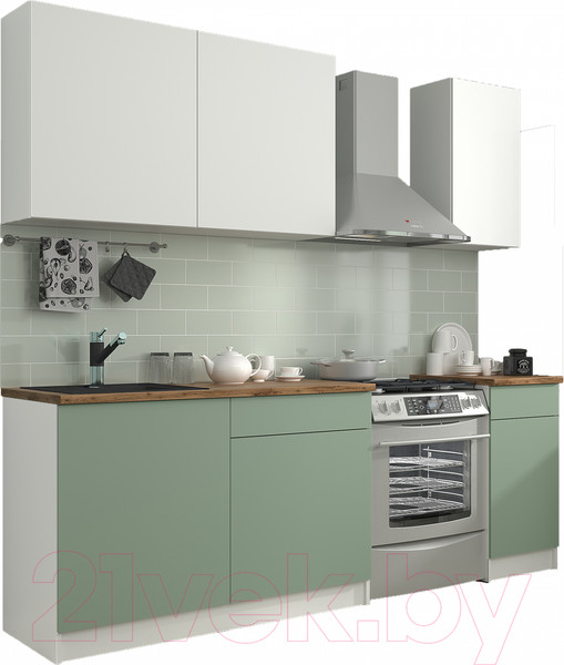 Изображение товара Кухонный гарнитур Eligard Urban 1.6 (белый/самшит)