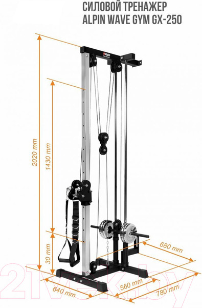 Изображение товара Силовой тренажер Alpin Wave GYM GX-250