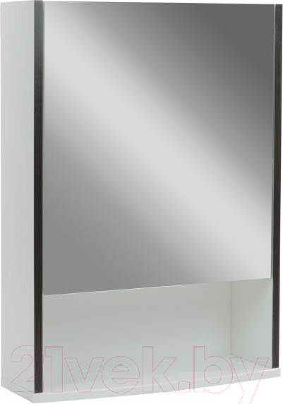 Изображение товара Шкаф с зеркалом для ванной Doratiz Астра 50 R / 2711.032 (белый/венге)