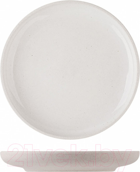 Изображение товара Блюдо AksHome Stone Clay 19x2.2см (белый)