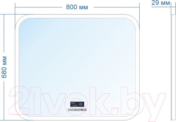 Изображение товара Зеркало Doratiz Ева 80x68 / 2711.921