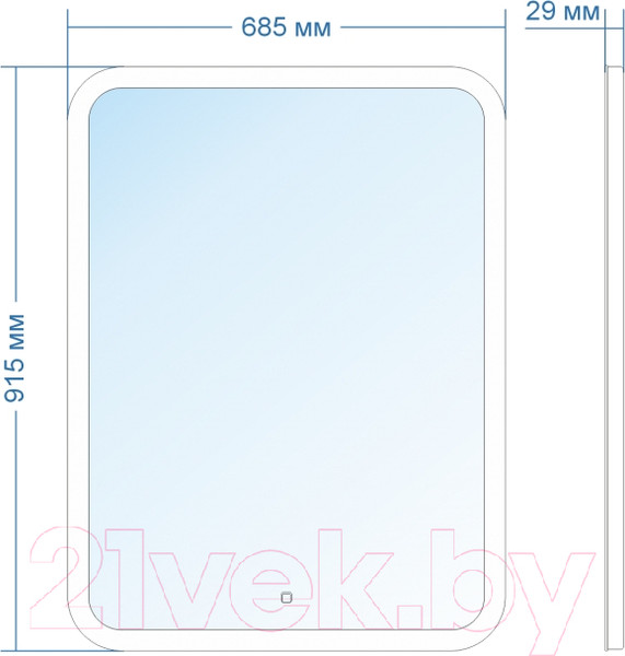 Изображение товара Зеркало Doratiz Ева 68.5x91.5 / 2711.933