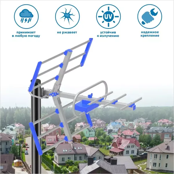 Изображение товара Цифровая антенна для ТВ Harper ADVB-3210 (синий)