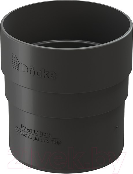 Изображение товара Муфта водосточная Docke Dacha 80мм (серый)