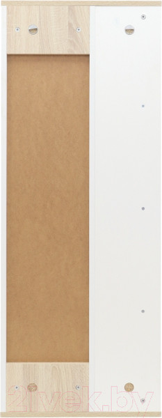 Изображение товара Шкаф-полупенал для ванной Doratiz Гавайи 50 R / 2712.302 (дуб сонома/белый, подвесная)