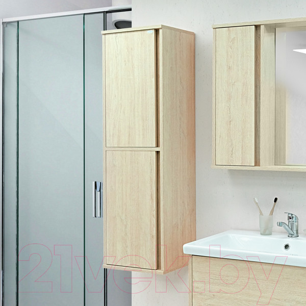 Изображение товара Шкаф-полупенал для ванной Doratiz Мальта 36 / 2712.398 (пикар,подвесная)