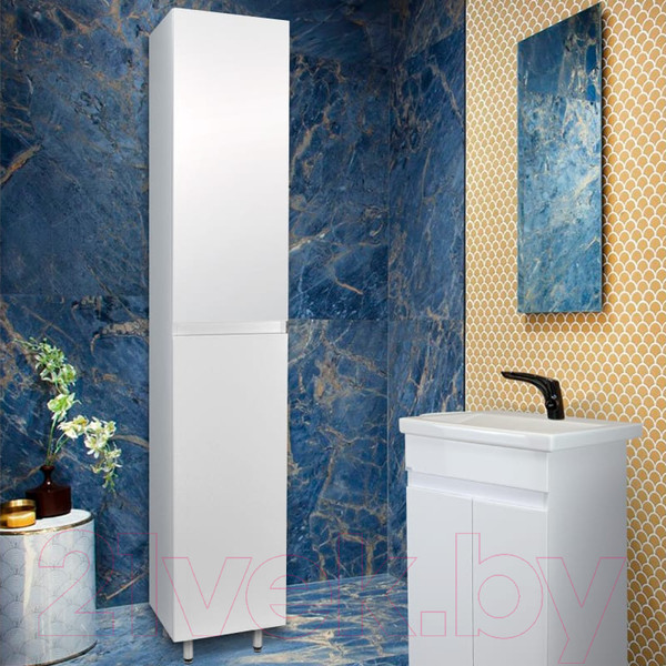 Изображение товара Шкаф-пенал для ванной Doratiz Аква 36 / 2712.396 (белый, напольный)