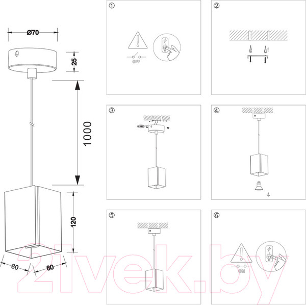 Изображение товара Потолочный светильник Ambrella Techno Spot TN5122 WH (белый)