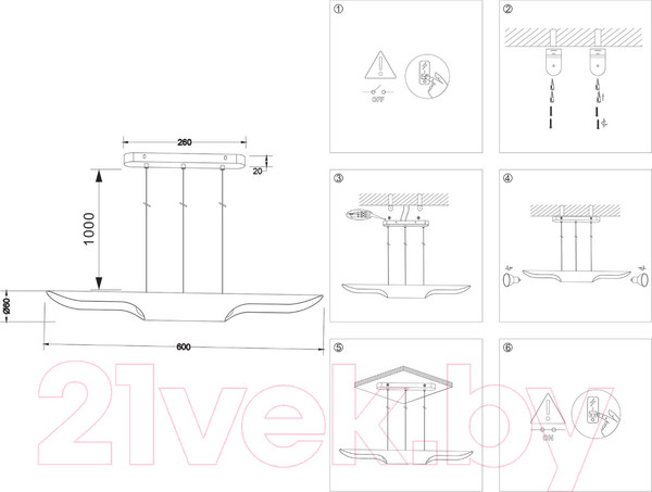 Изображение товара Потолочный светильник Ambrella Techno Spot TN5155/2 WH (белый)