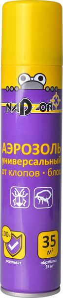 Изображение товара Аэрозоль от насекомых Nadzor От клопов и блох (200мл)