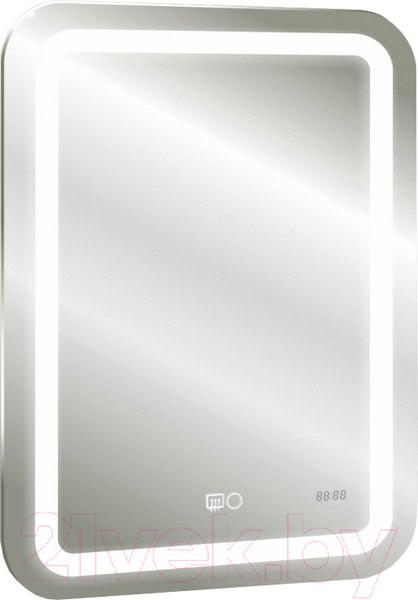 Изображение товара Зеркало Doratiz Марта 55x80 / 2711.908 (сенсорный выключатель,подсветка,подогрев,часы)