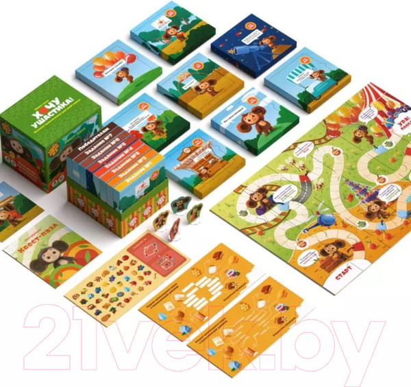 Изображение товара Настольная игра Креп Чебурашка. Спасение праздника шоколада / БГ-031