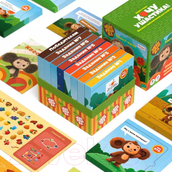 Изображение товара Настольная игра Креп Чебурашка. Спасение праздника шоколада / БГ-031