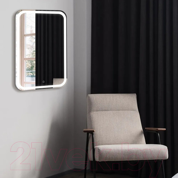 Изображение товара Зеркало Doratiz Марта Voice 55x80 / 2711.944 (сенсорный выключатель,подогрев,голосовое управление)