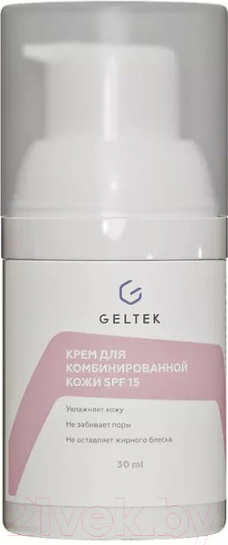 Изображение товара Крем для лица Geltek для комбинированной кожи SPF 15 (30мл)