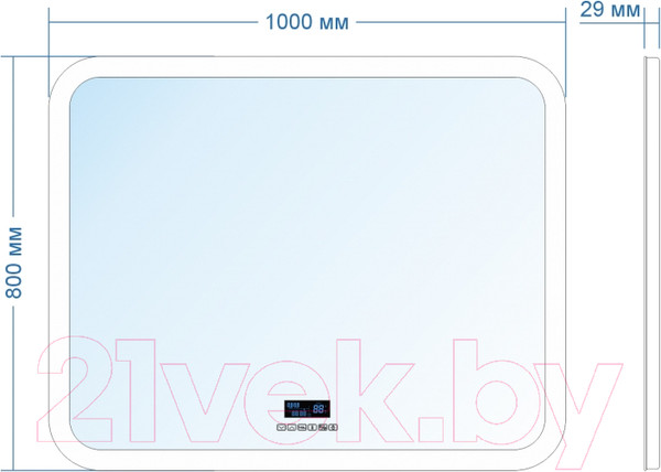 Изображение товара Зеркало Doratiz Ева 100x80 / 2711.918