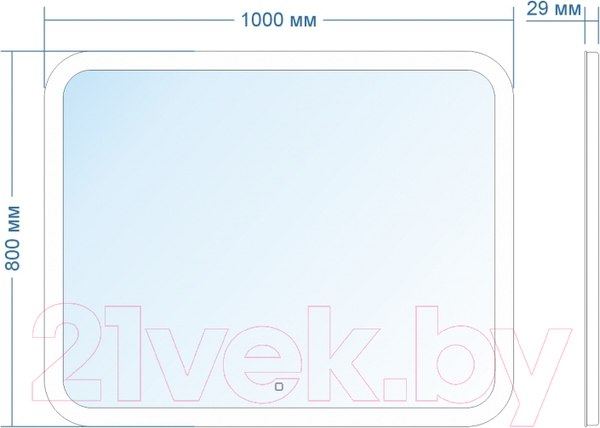Изображение товара Зеркало Doratiz Ева 100x80 / 2711.919
