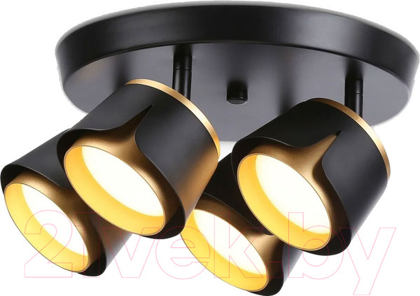 Изображение товара Спот Ambrella Techno Spot TN71243/4 BK/GD (черный/золото)