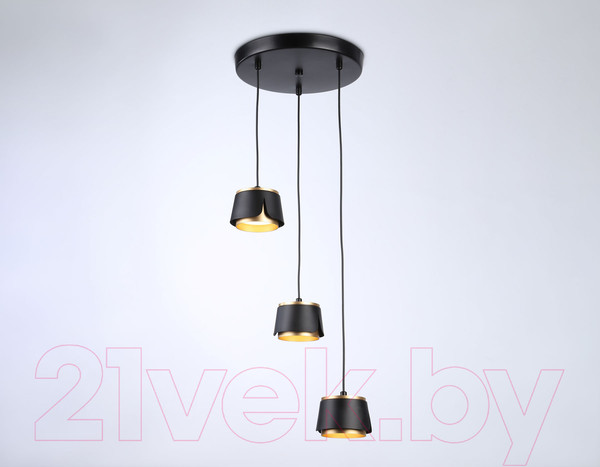 Изображение товара Люстра Ambrella Techno Spot TN71252/3 BK/GD (черный/золото)