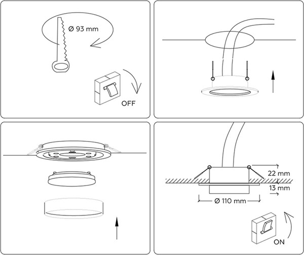 Изображение товара Точечный светильник Ambrella TN5225 WH (белый)