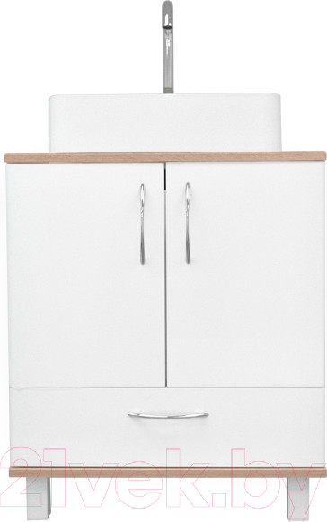 Изображение товара Тумба под умывальник Doratiz Гавайи 60 / 9908.181 (белый/дуб сонома)