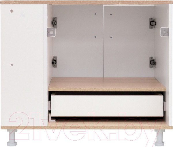 Изображение товара Тумба под умывальник Doratiz Гавайи 80 / 9908.184 (белый/дуб сонома)