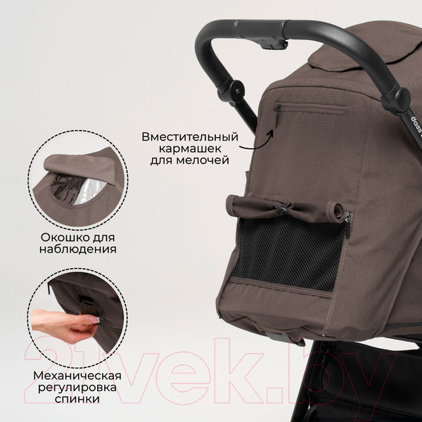 Изображение товара Детская прогулочная коляска Bubago Model Bass Light / BG 131-7 (коричневый)
